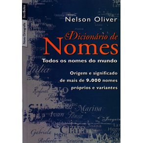 Dicionário de Nomes - Nelson Oliver